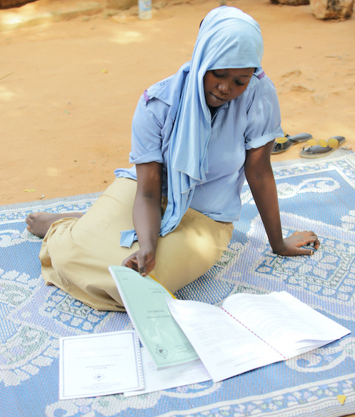 Rahinatou Hamidou Amadou continues with her studies after surviving meningitis. Photo Credit: Human Interest Documentaries